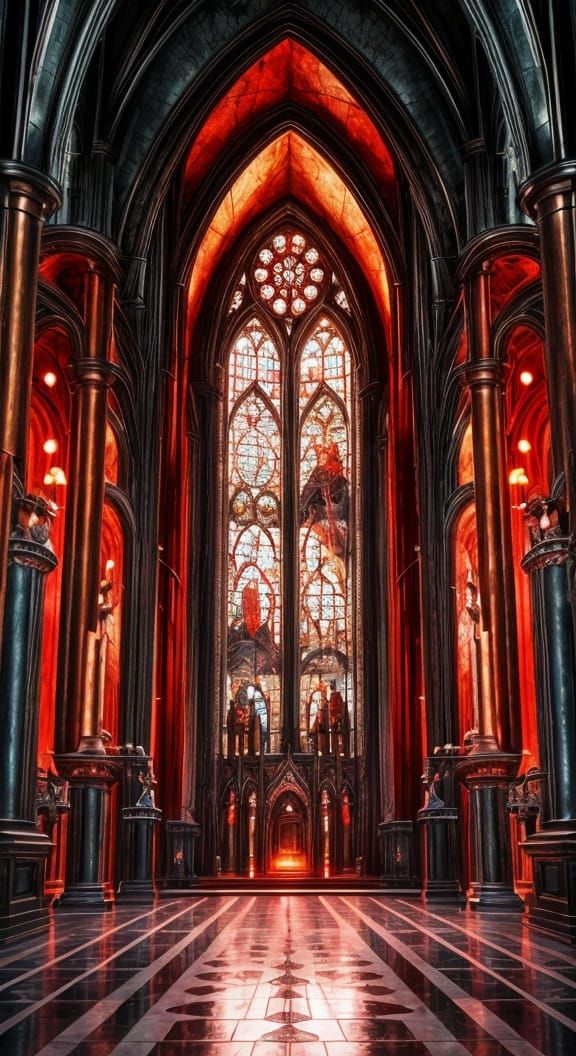 Steampunk Gothic Cathedral of Mica Crystals