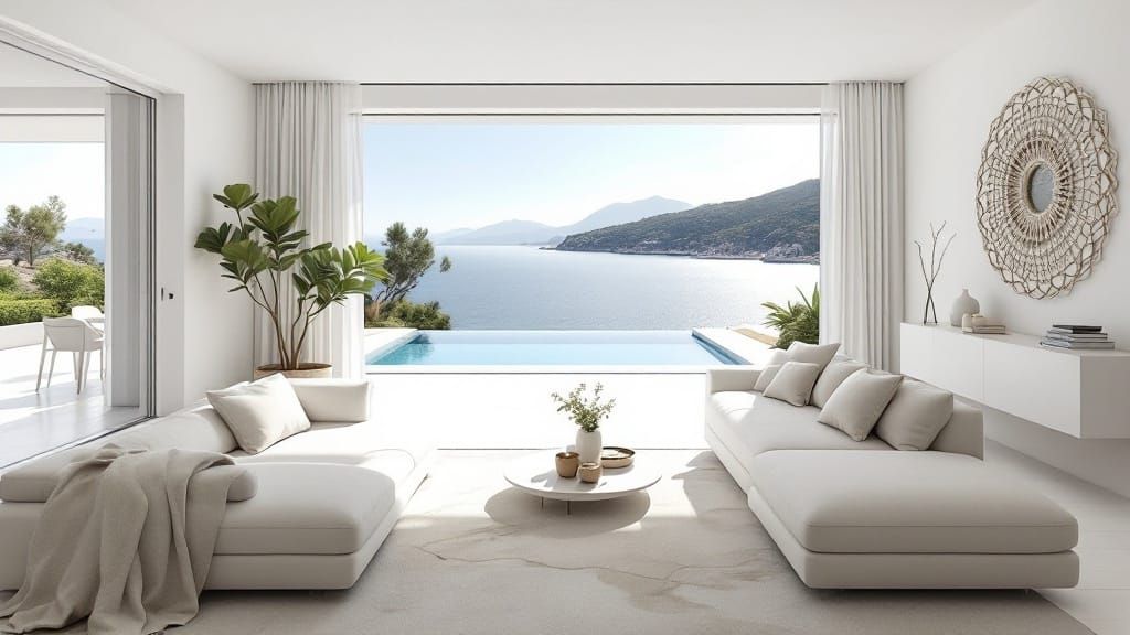 Mediterranean Oasis with Sea Views