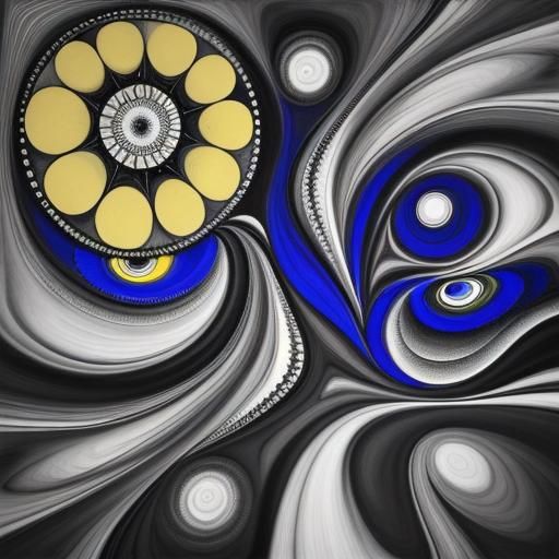 Abstract Surrealism in Black and White