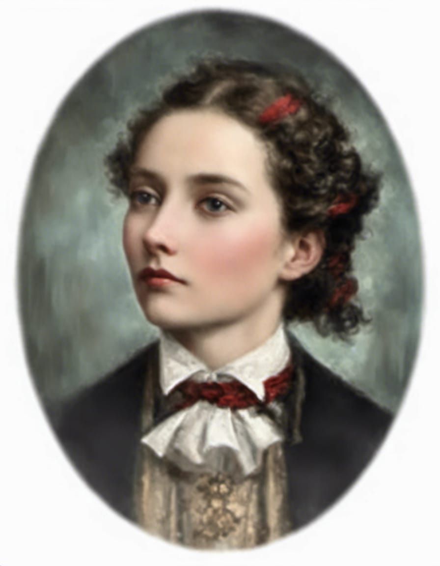 Antique Book Binding in Red Morocco Style