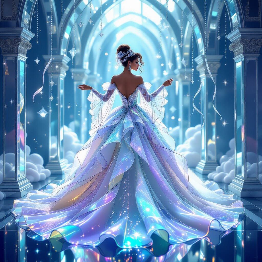 Whimsical Fashion Designer Creates Jellyfish Gown in Crystal...