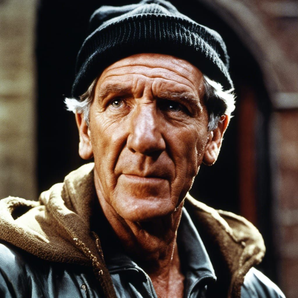 Mickey Goldmill Portrait in 1970s Film Style