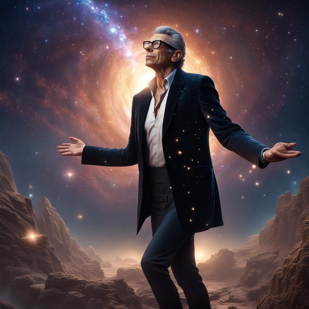 Jeff Goldblum Catches a Falling Star