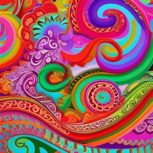 Abstract with candies