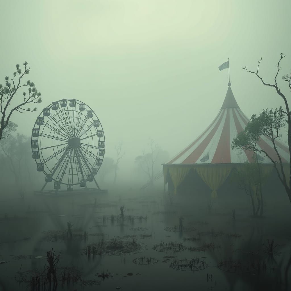 Surreal Abandoned Circus in Louisiana Swamp