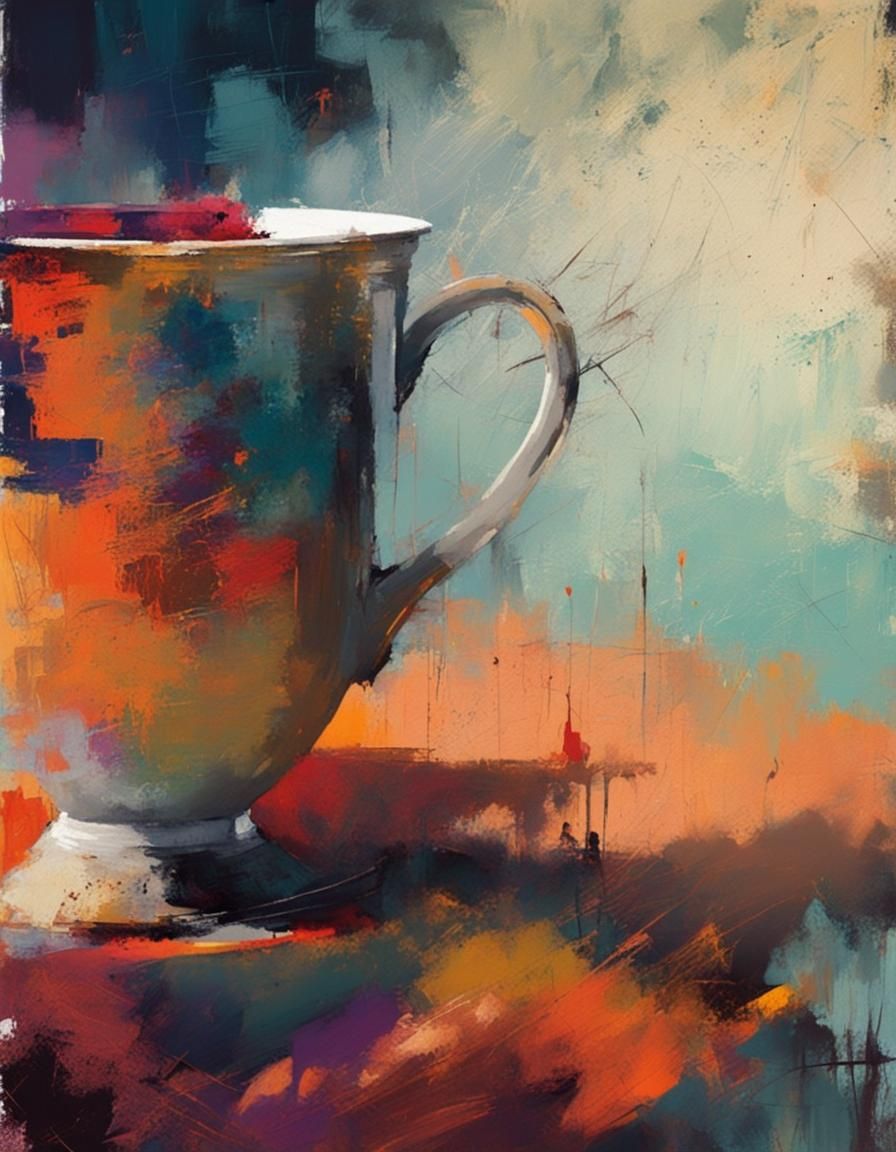 Coastal Scene Painting in Impressionist Style