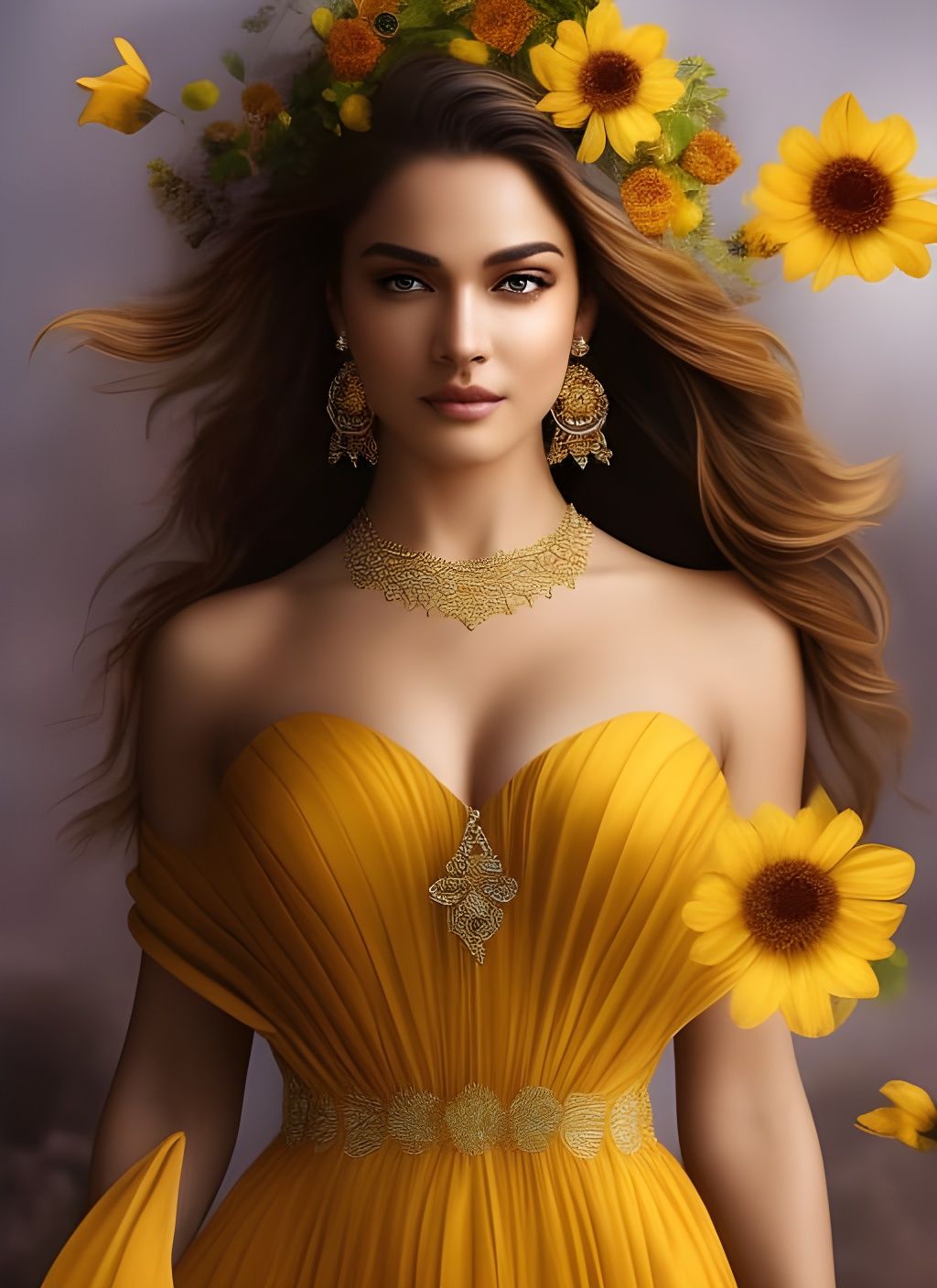 sunflower lady