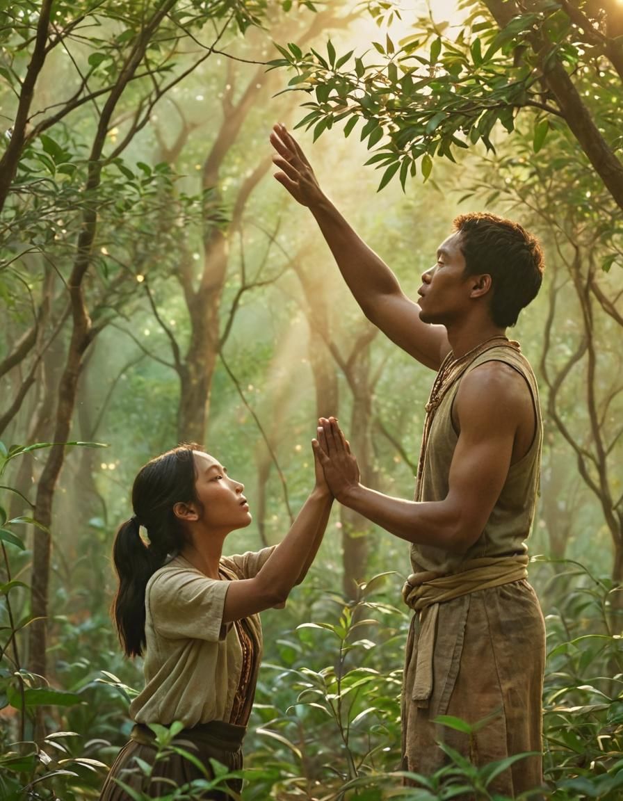 Prehistoric Prayer in Gentle, Ethereal Light