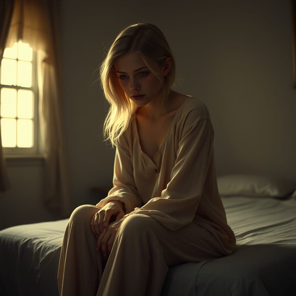 Poignant Portrait of a Woman in Quiet Desperation