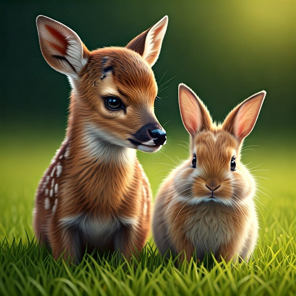 Fawn and Rabbit: An Unlikely Friendship