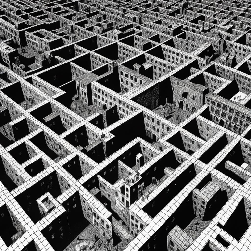 Surrealist Dancers in Impossible Geometry