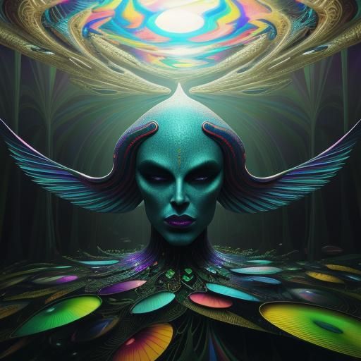 Surreal Psychedelic Glamour in 3D