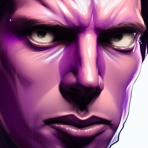 Hyperdetailed Portrait of a Purple Guy in Unreal Engine 5