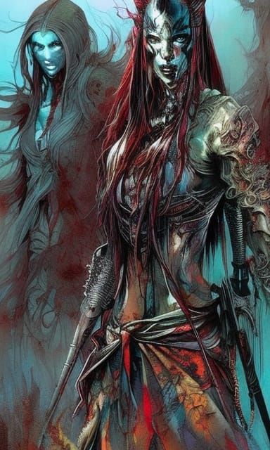 Zombie Horde in Vivid Triadic Inks