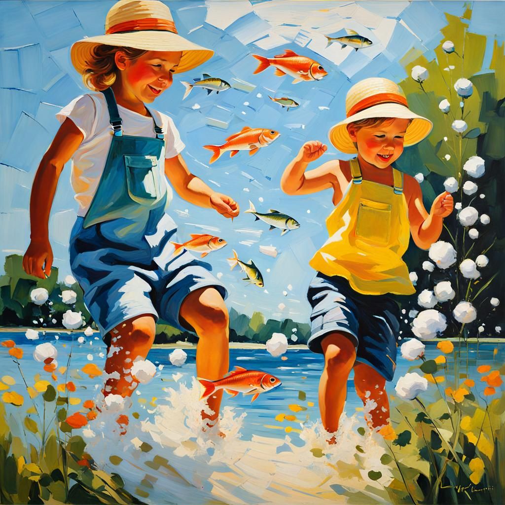 Summertime Bliss: A Museum Masterpiece Painting