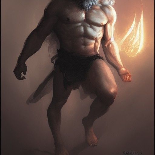 Sinister Zeus in Baroque Style