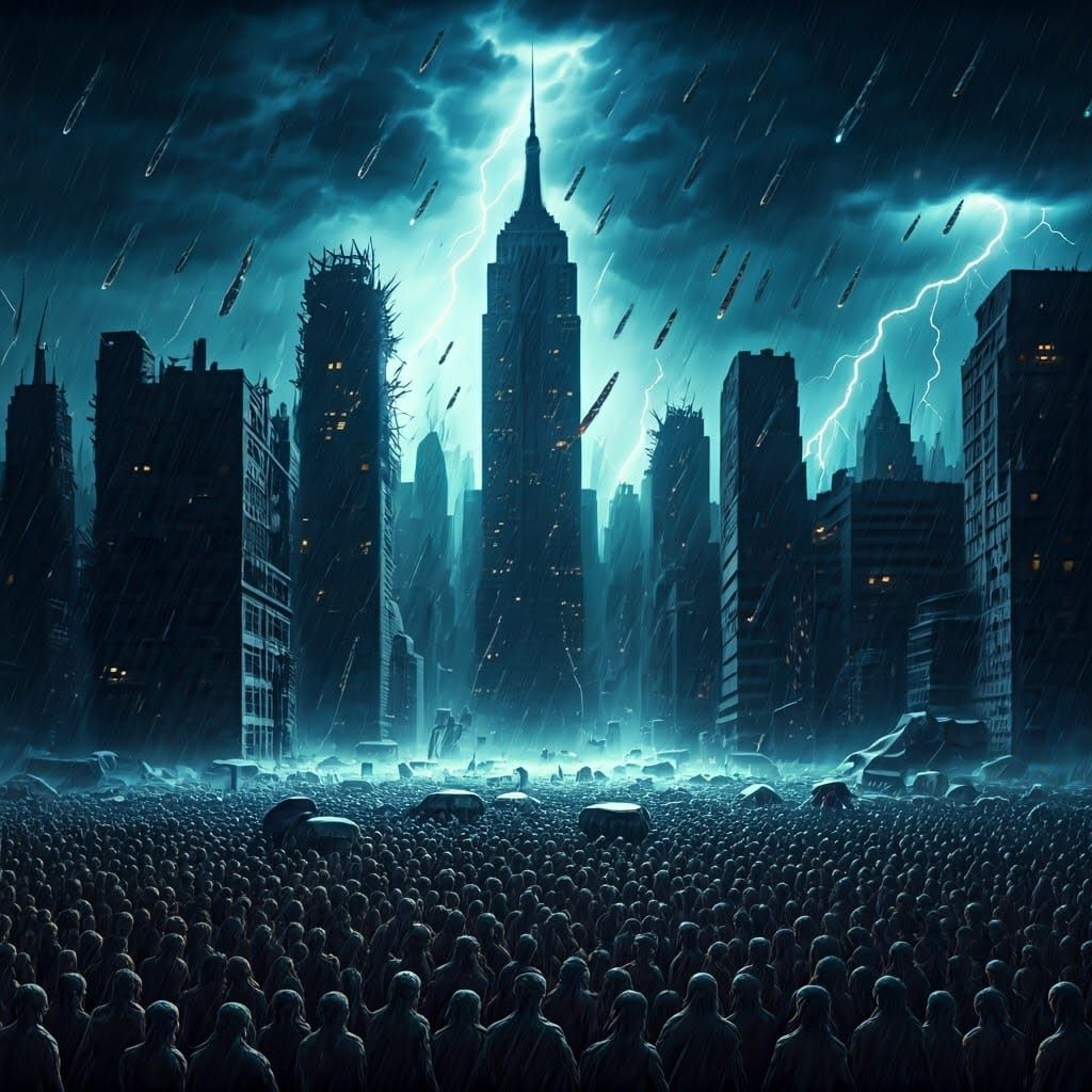 Apocalyptic Chaos: Dark Realism of Global Devastation