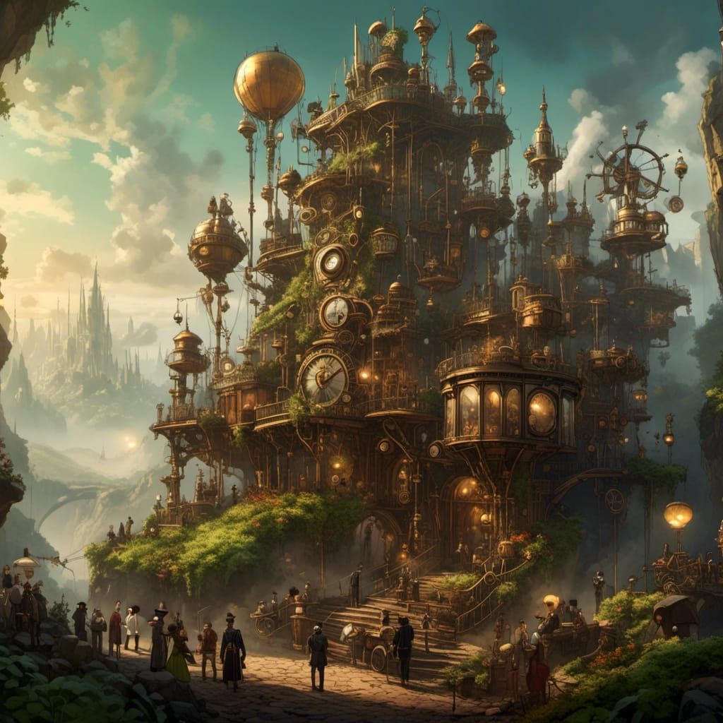 Steampunk Elven Wedding Concept Art in Unreal Engine