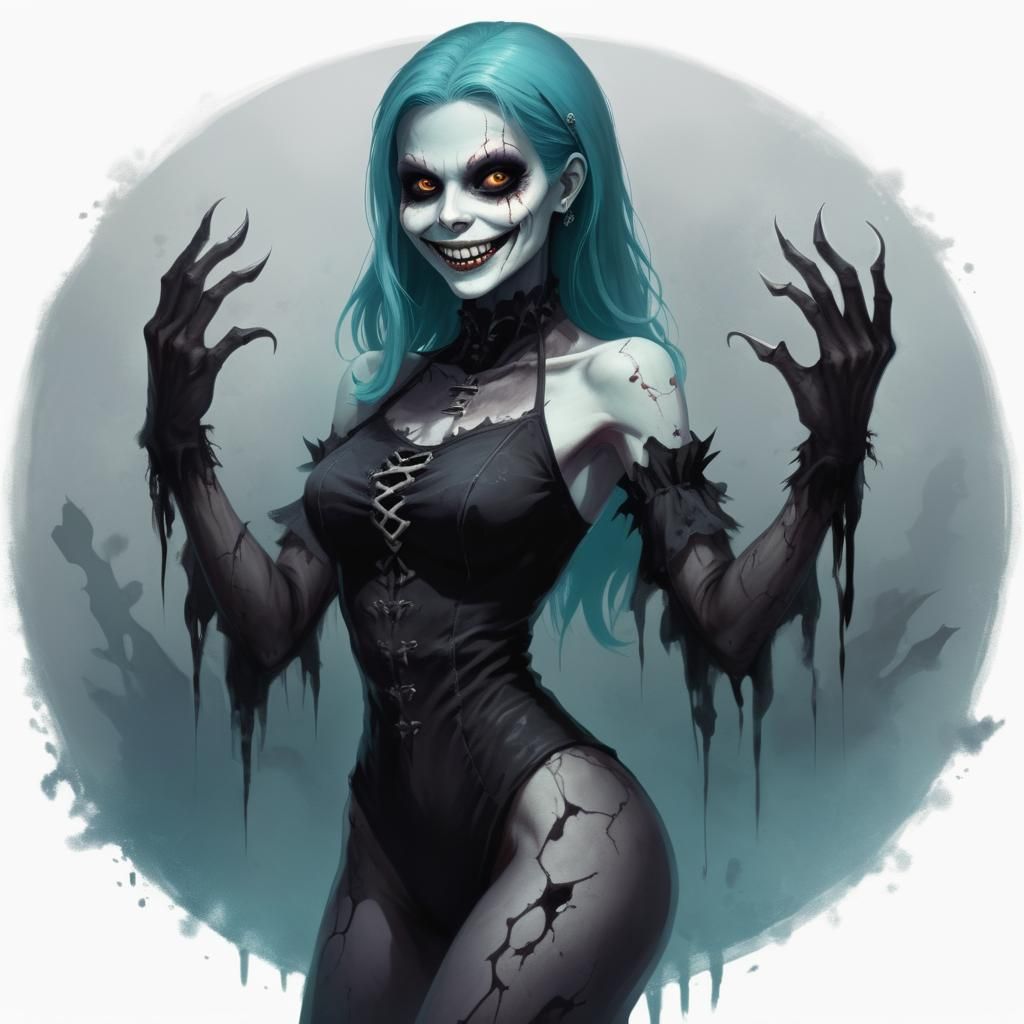 Gorgeous Smiling Female Ghoul Portrait