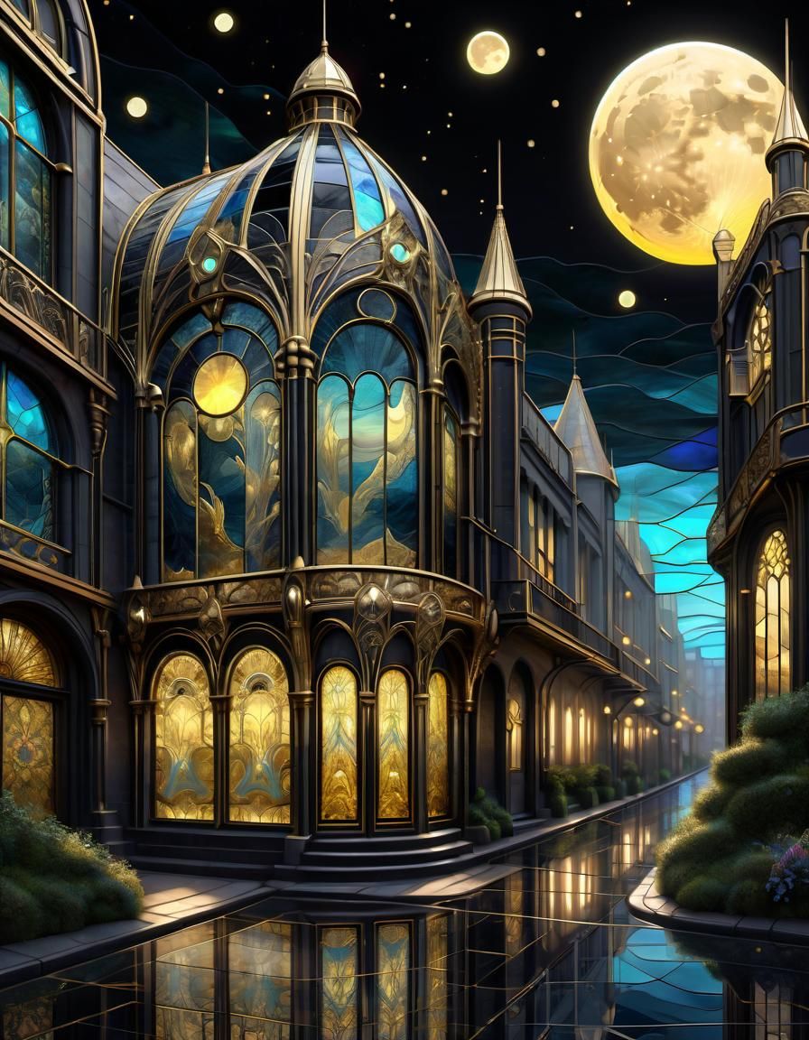 Stained Glass Art Deco