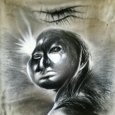 Charcoal Drawing of a Sungazer Lizard