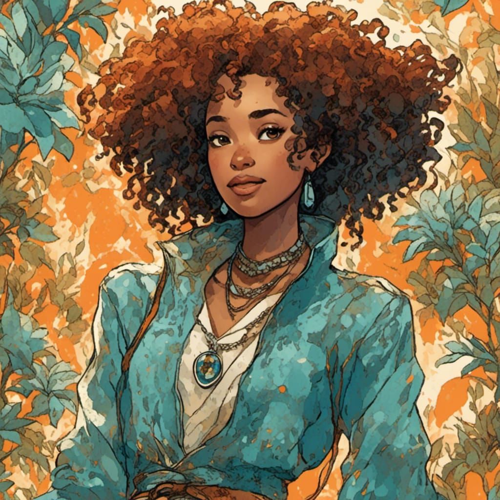 Anime Manga Style Teenager with Heterochromia