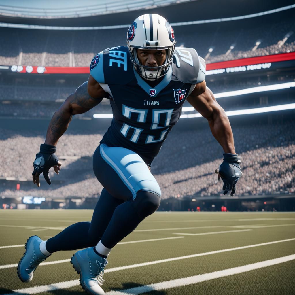 Tennessee Titans Logo in 3D Game Cinematic Style