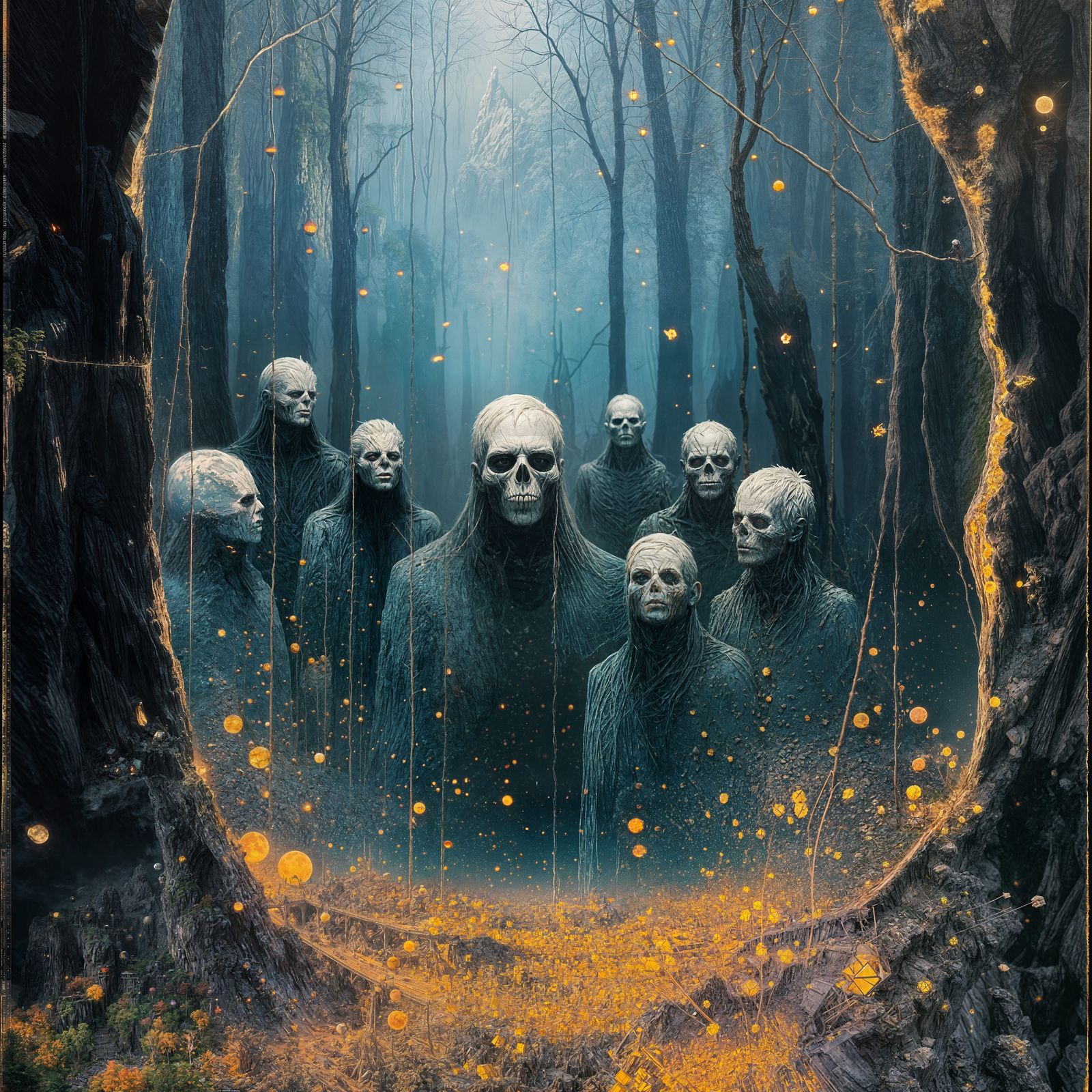 Spectral Skeletons Emerge From Misty Forest