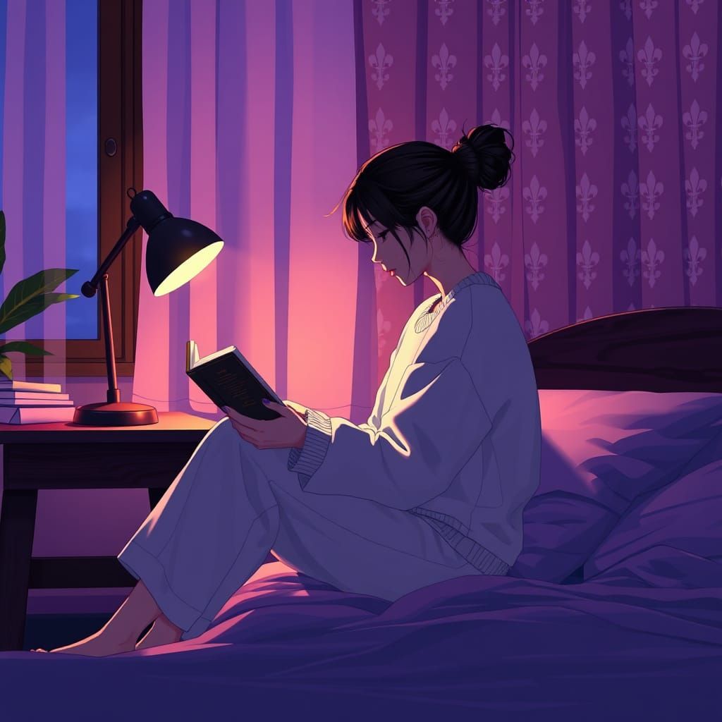 Reading in pyjamas