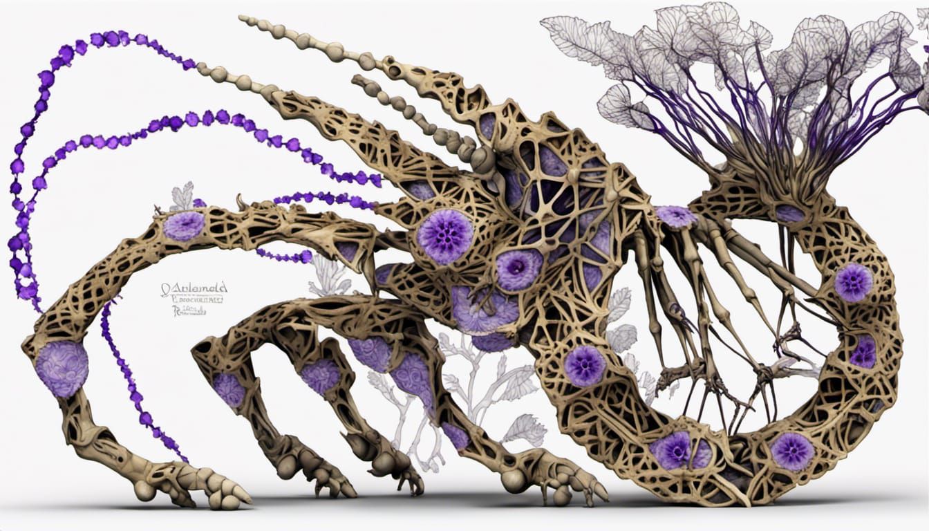 Abstract Australian Landscape with Fractal Elements