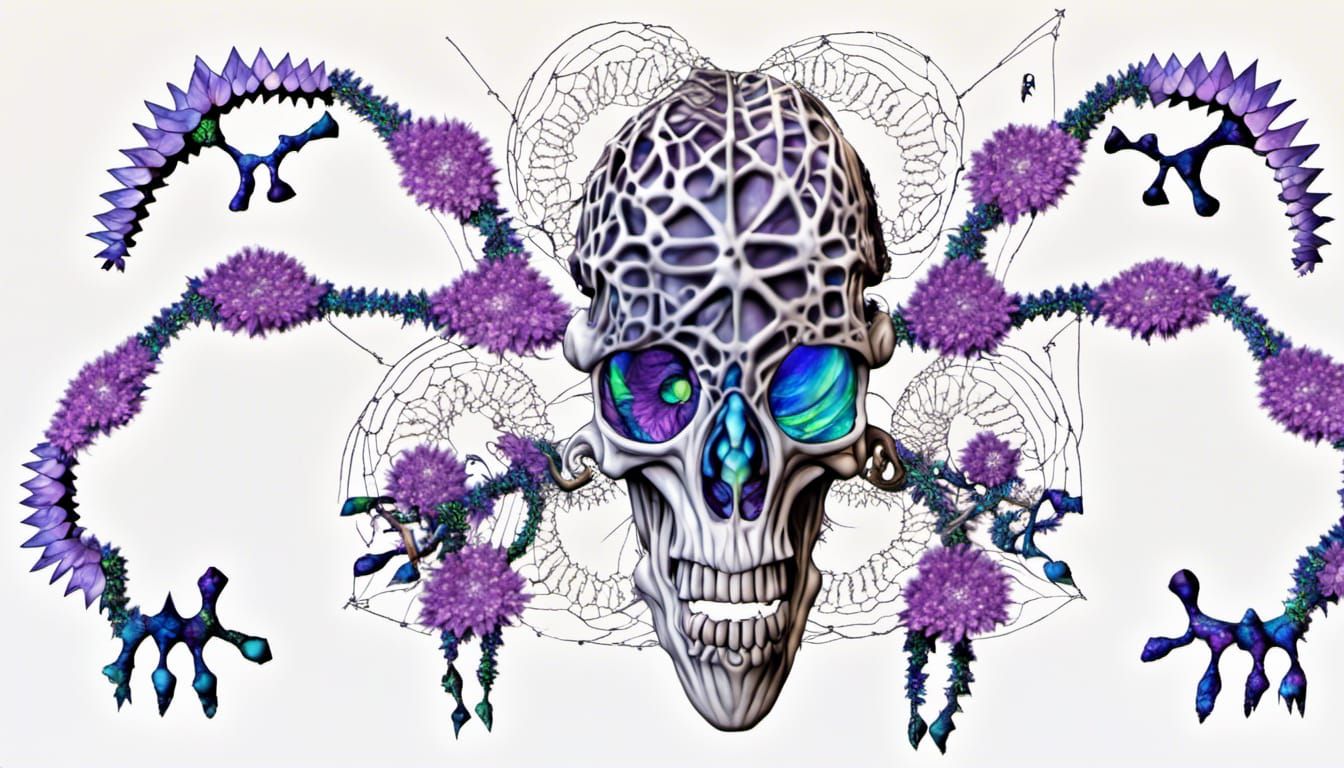 Fractal Design with Natural and Mystical Elements