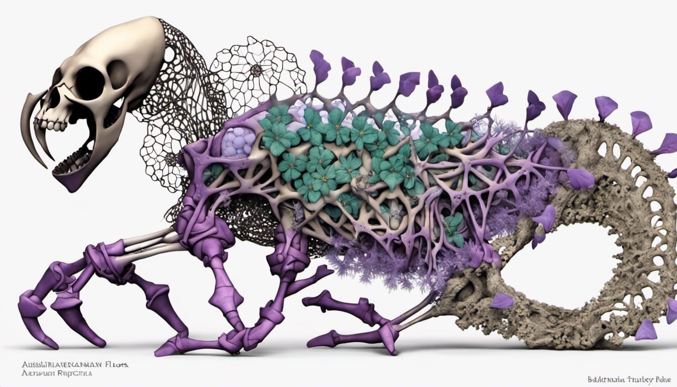 Surreal Australian Landscape with Quantum Elements