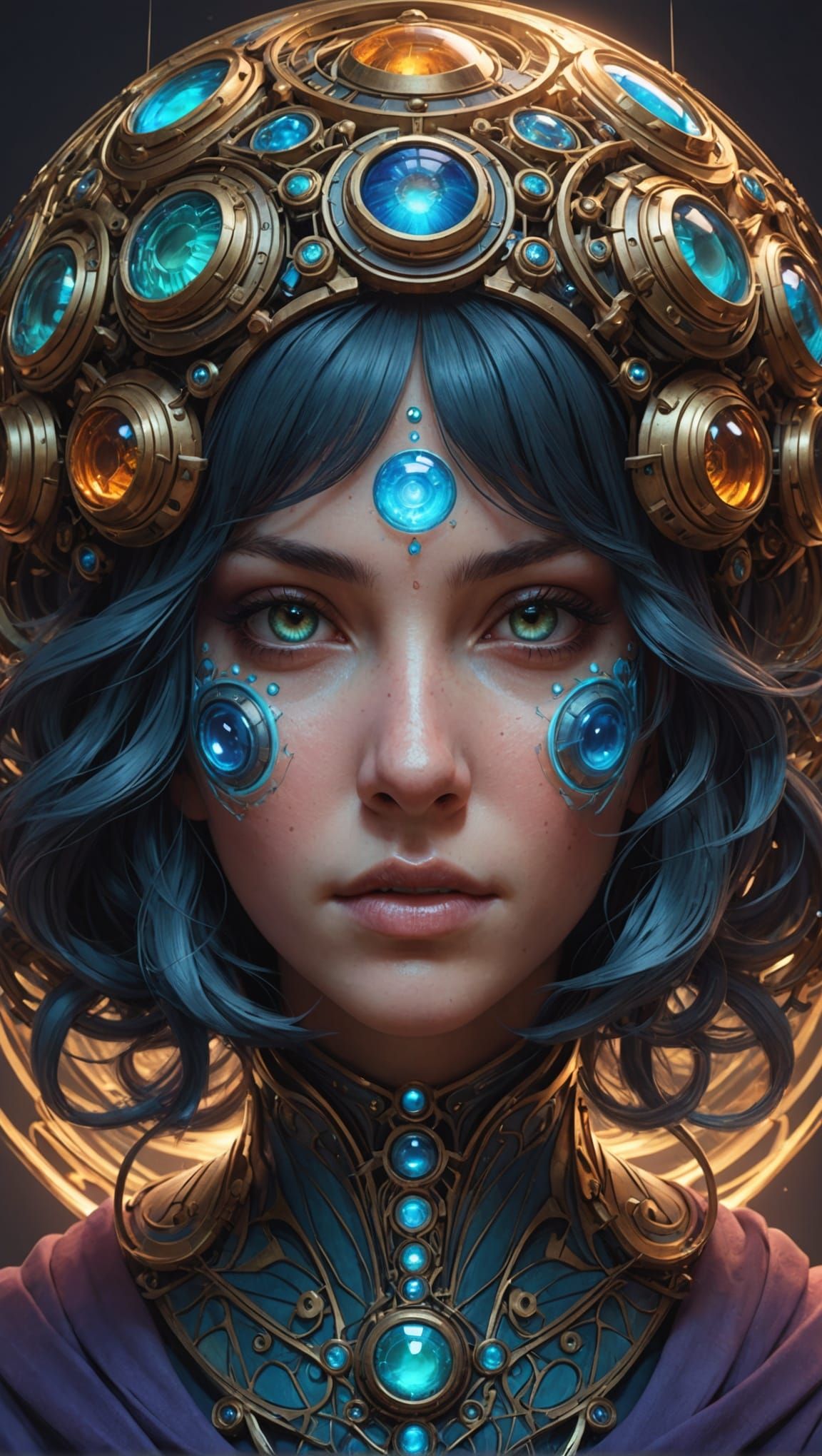 Sphere of Eyes: Hyperdetailed Portrait Art