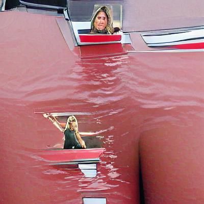 Jennifer Aniston Relaxing on a Boat