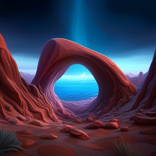 Detailed Matte Painting of a Pterodactyl Egg