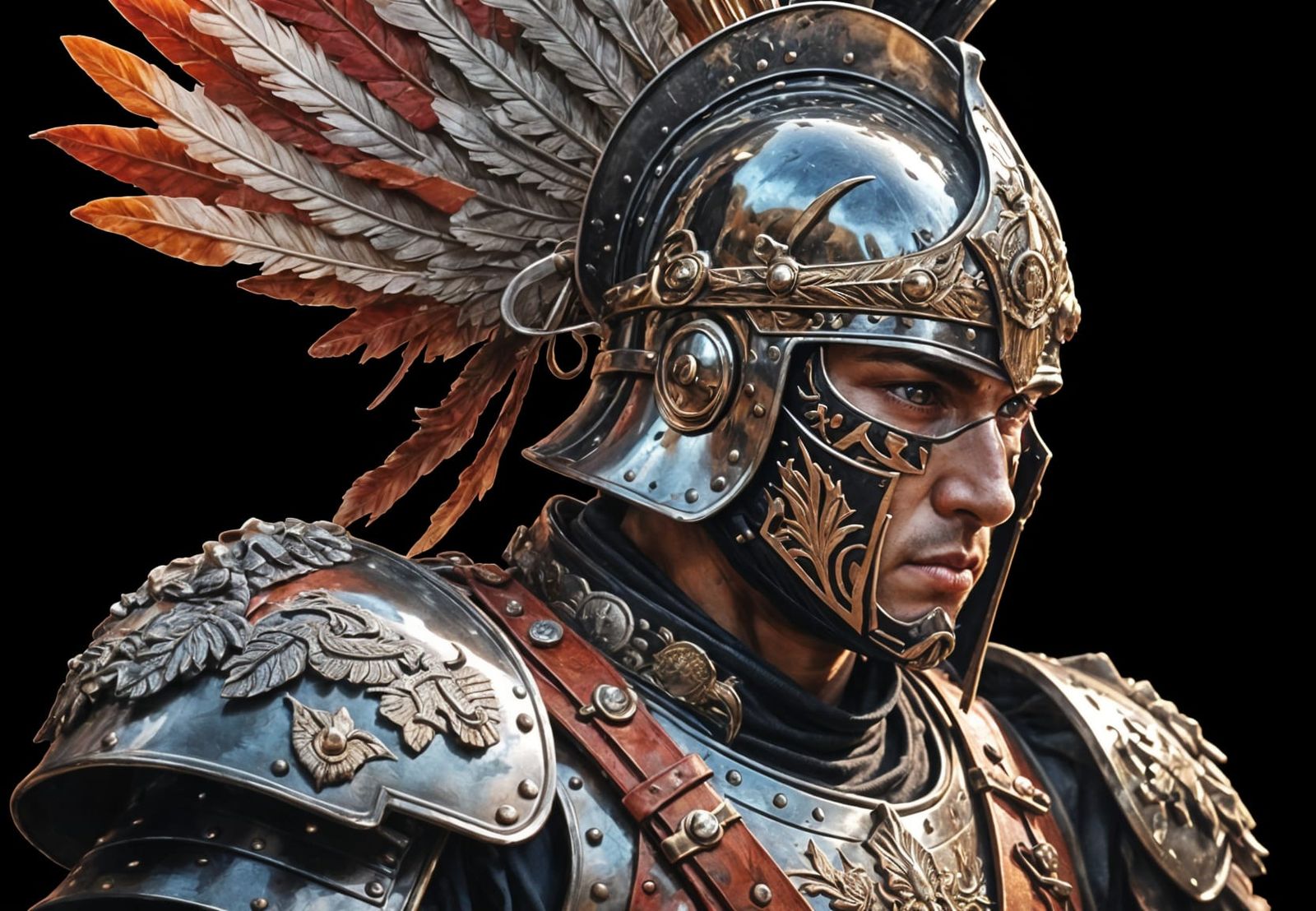 Fierce Warrior Ready for Battle