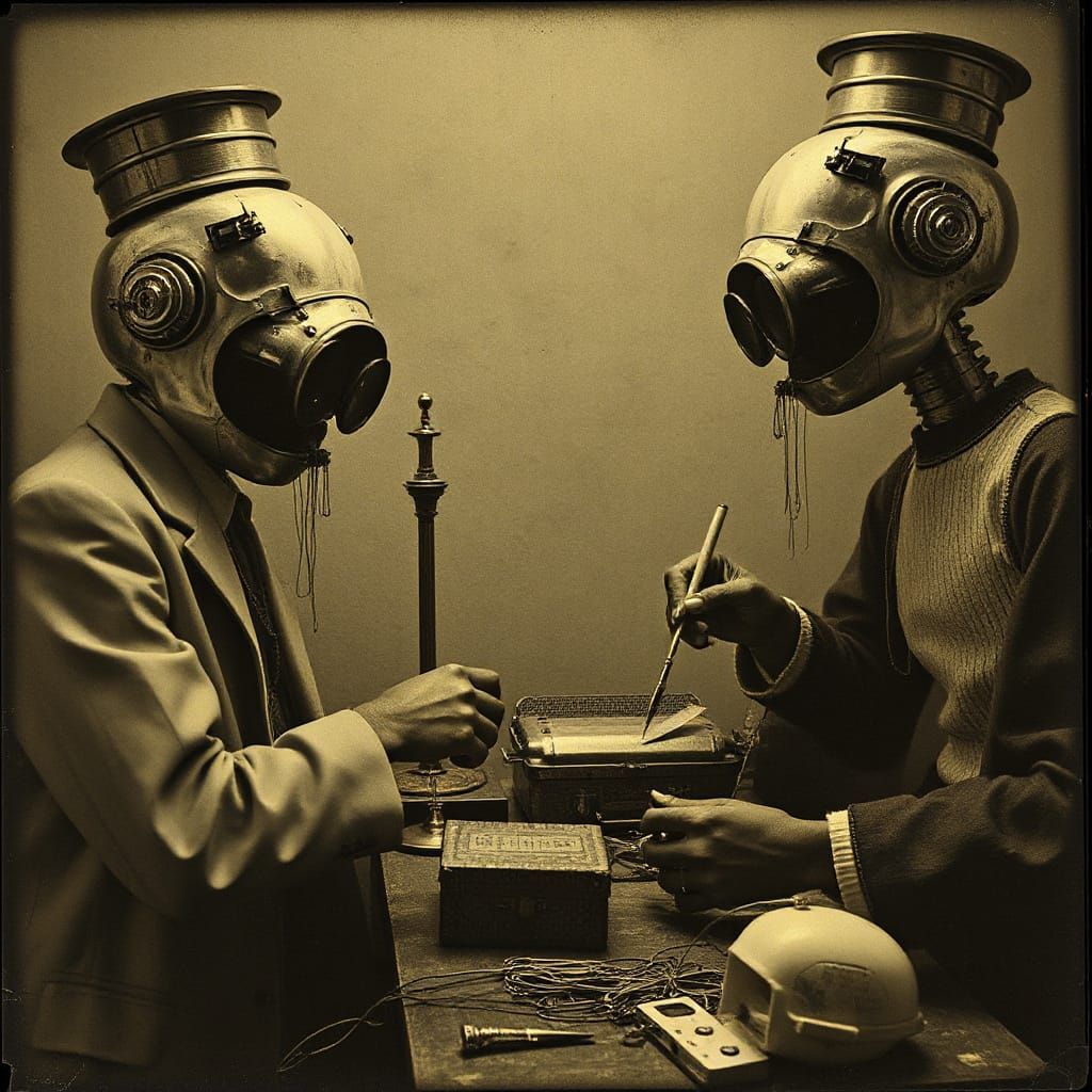 Enigmatic Surreal Photo in Vintage Style