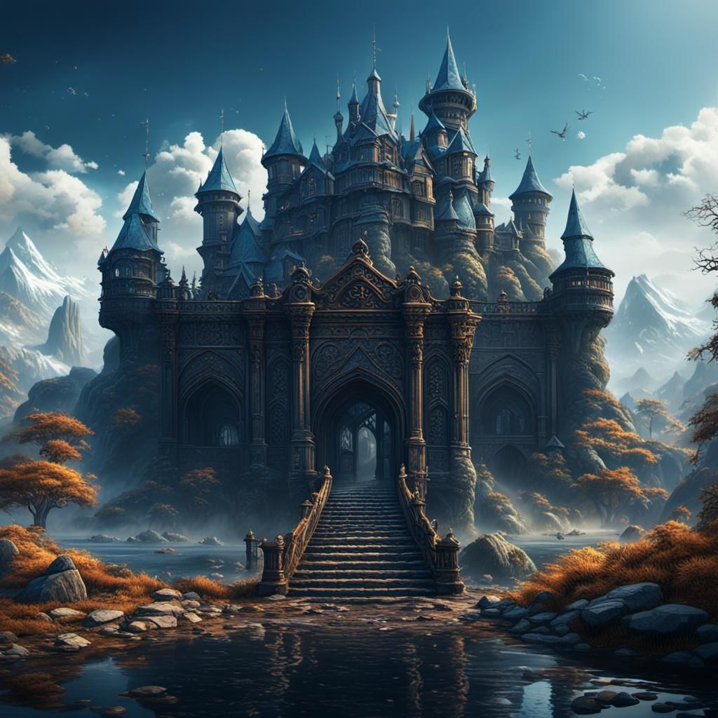 Fantastical Matte Painting with Intricate Details