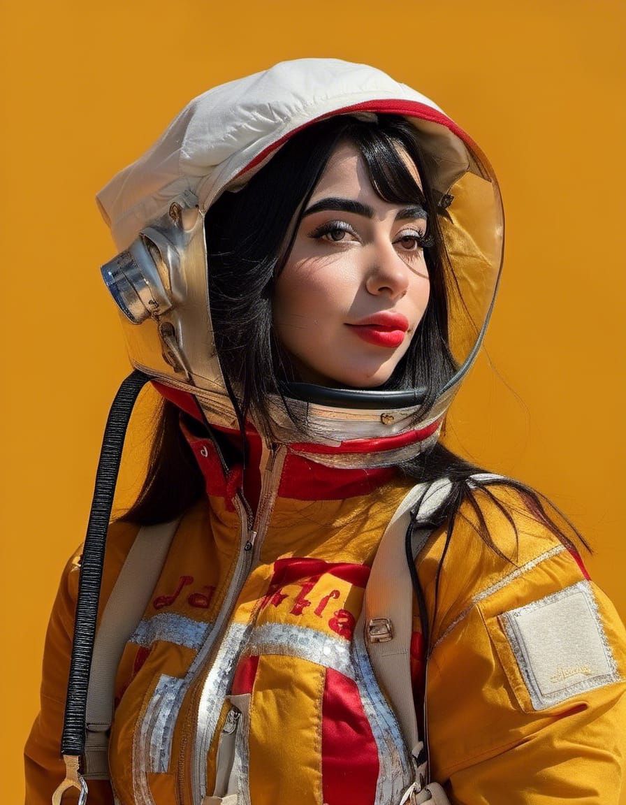 Perfect Skin with Red Lips and Golden Makeup