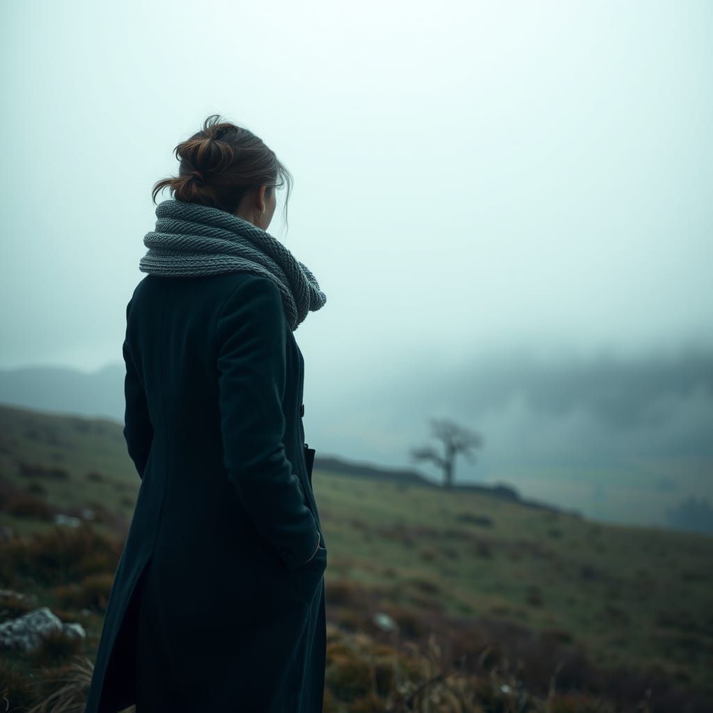 Misty Moorlands: Cinematic Photography of Solitude