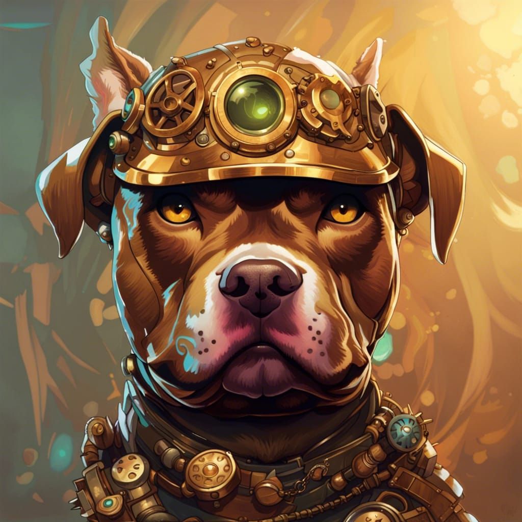 Steam Punk Pitbull