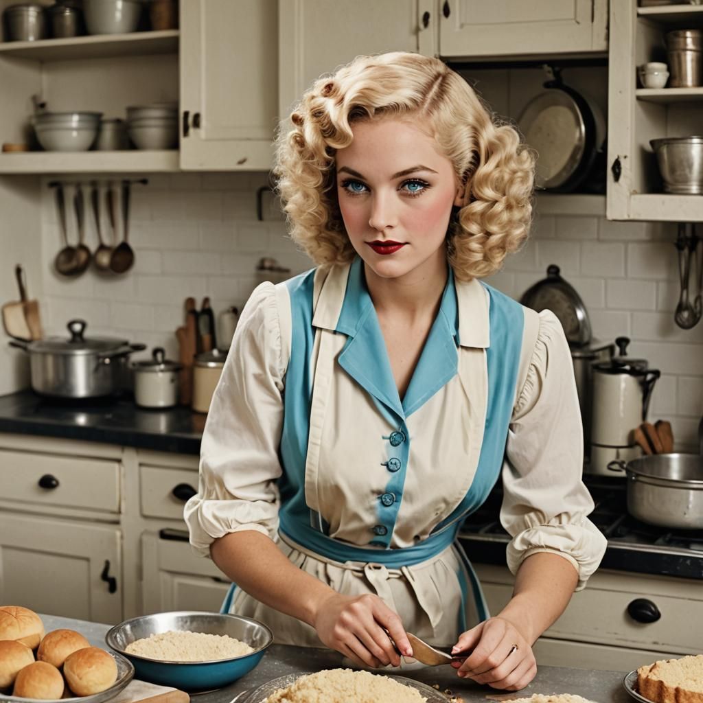 Retro 1920's  housewife