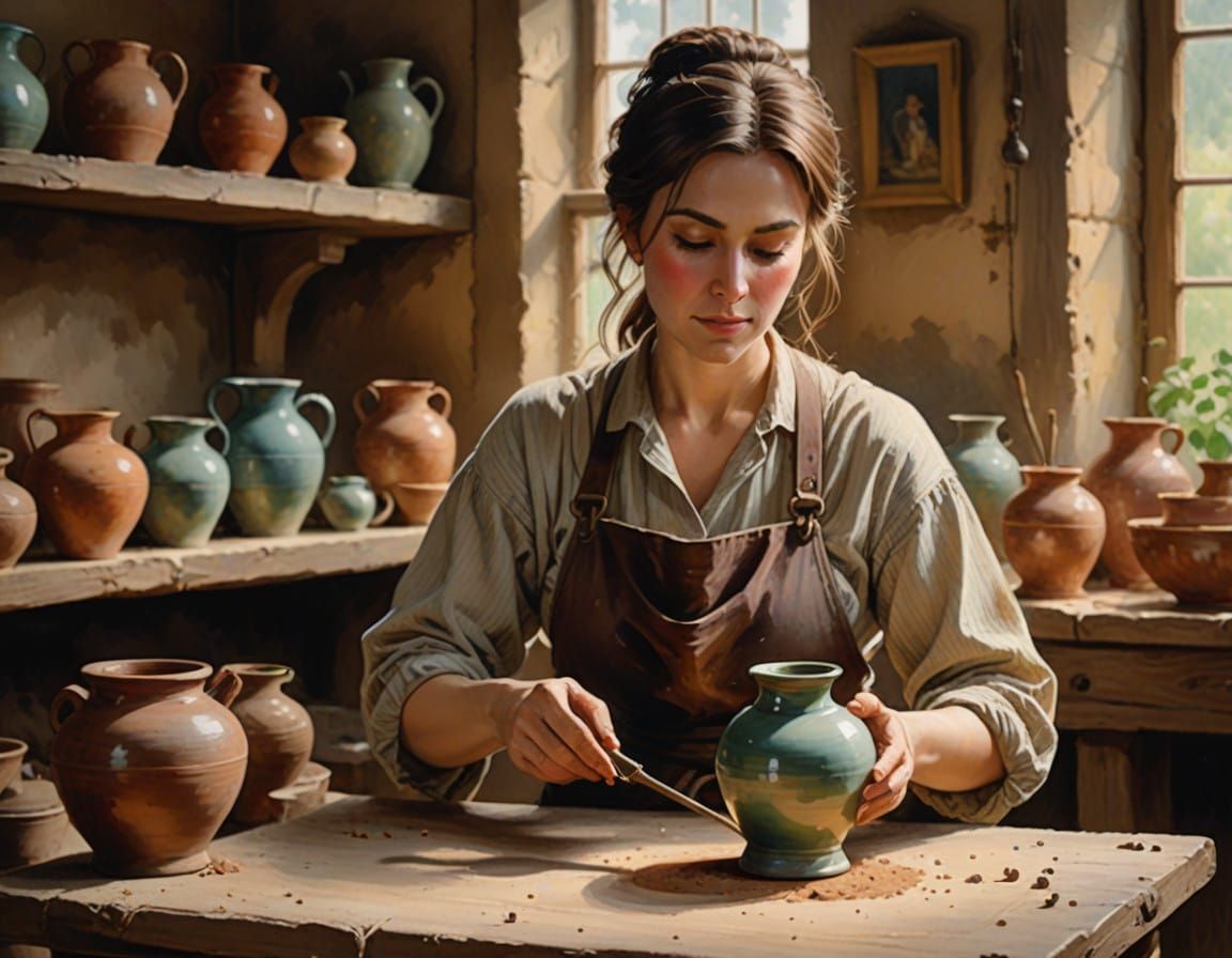 Romantic Potter Creates Elegance with Clay