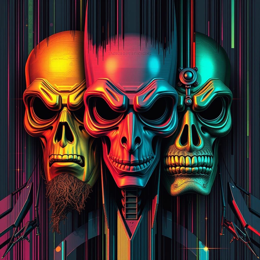 Nefarious Facades: A Glitch Art Panoply