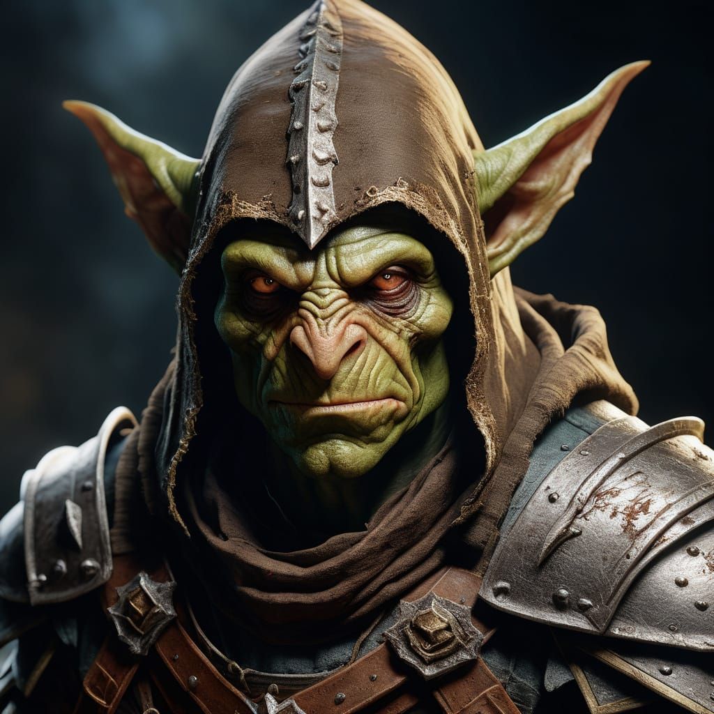 Goblin Warrior in Medieval Armor