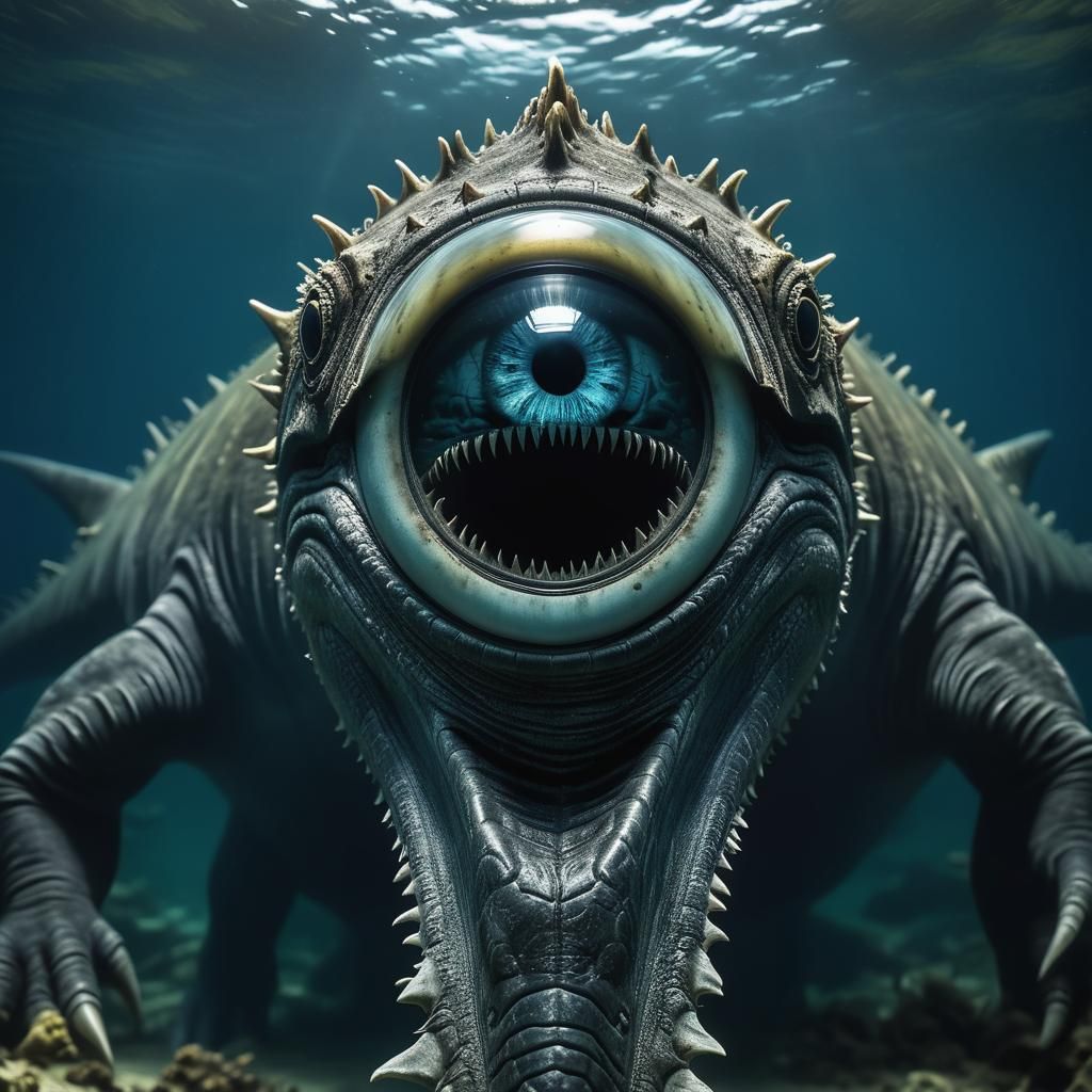 Horrifying Sleep Paralysis Demon Eye Captured Underwater
