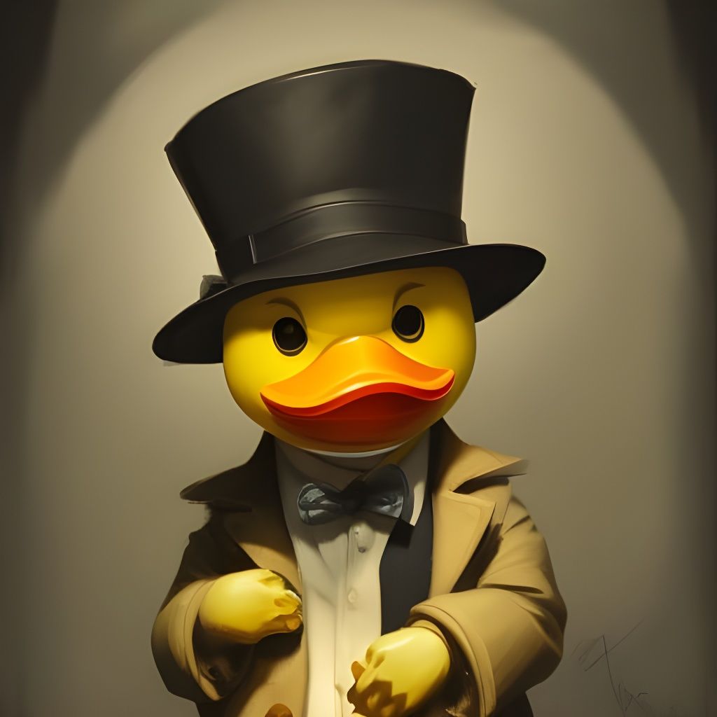 Film Noir Rubber Duck Detective Solves Mystery