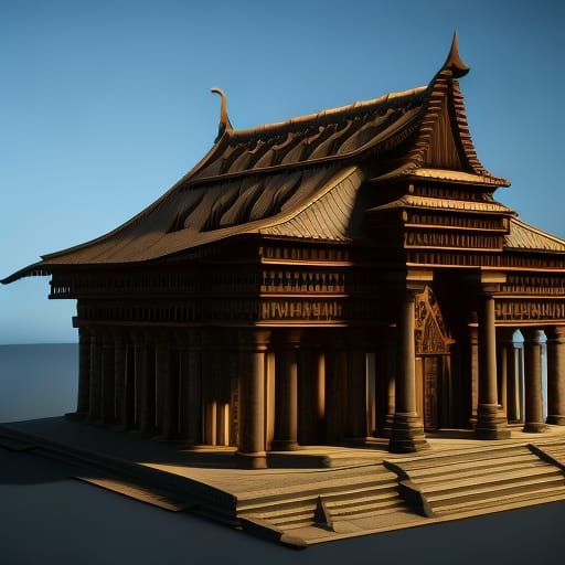King Solomon's Temple: Detailed 3D Render
