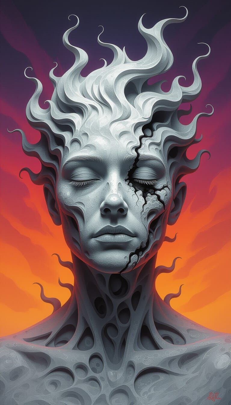 Swirling Gray Ashes of Nothingness in Sinister Style