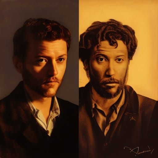 Split screen collage.